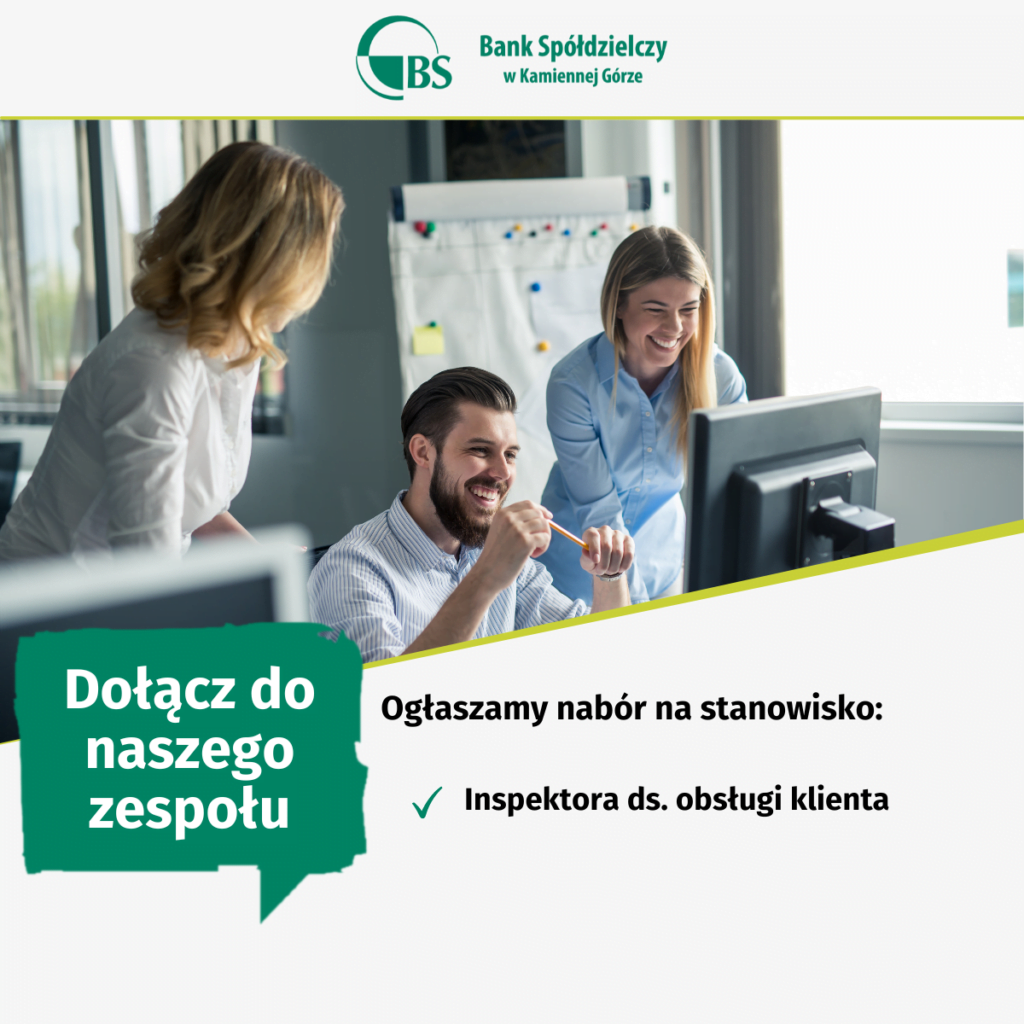 Oferta Pracy Bank Spółdzielczy W Kamiennej Górze 